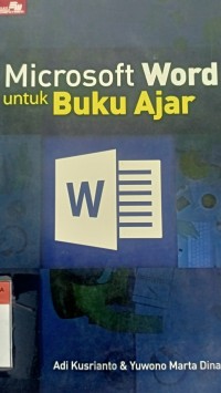 Microsoft word untuk buku ajar